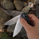 Wixco Drax II WX10-ENV – 3.23" 14C28N Drop Point Crossbar Lock Carbon Fiber Knife