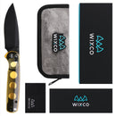 Wixco Drax WX10-C – 3.23" 14C28N Drop Point Crossbar Lock Ultem Knife