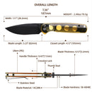 Wixco Drax WX10-C – 3.23" 14C28N Drop Point Crossbar Lock Ultem Knife