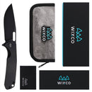 Wixco Pexston WX12-A – 3.3" 14C28N Clip Point Liner Lock Aluminum Knife