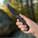 Wixco Pexston WX12-A – 3.3" 14C28N Clip Point Liner Lock Aluminum Knife