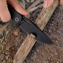 Wixco Pexston WX12-A – 3.3" 14C28N Clip Point Liner Lock Aluminum Knife