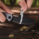 Wixco Pexston WX12-B – 3.3" 14C28N Clip Point Grey Aluminum Liner Lock Knife