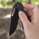 Wixco Ragnar WX11-A – 3.5" 14C28N Black G10 Liner Lock Flipper Knife