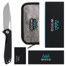 Wixco Ragnar WX11-B – 3.5" 14C28N Bead Blast Black G10 Liner Lock Knife