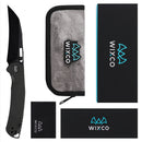Wixco Wortex WX16-A – 3.1" 14C28N Liner Lock Black Micarta Knife