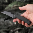 Wixco Wortex WX16-A – 3.1" 14C28N Liner Lock Black Micarta Knife