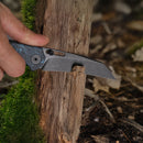 Wixco Wortex WX16-C – 3.1" 14C28N Liner Lock Sky Blue Carbon Fiber Knife