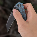 Wixco Wortex WX16-C – 3.1" 14C28N Liner Lock Sky Blue Carbon Fiber Knife