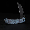 Wixco Wortex WX16-C – 3.1" 14C28N Liner Lock Sky Blue Carbon Fiber Knife