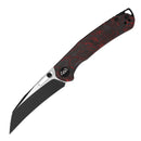 Wixco Wortex WX16-E – 3.1" 14C28N Liner Lock Red Carbon Fiber Knife