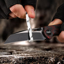 Wixco Wortex WX16-E – 3.1" 14C28N Liner Lock Red Carbon Fiber Knife