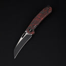 Wixco Wortex WX16-E – 3.1" 14C28N Liner Lock Red Carbon Fiber Knife