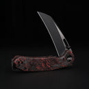 Wixco Wortex WX16-E – 3.1" 14C28N Liner Lock Red Carbon Fiber Knife