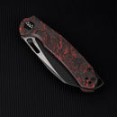 Wixco Wortex WX16-E – 3.1" 14C28N Liner Lock Red Carbon Fiber Knife