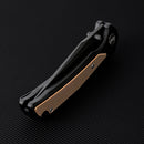 Wixco WX14-C – 3.6" 14C28N Black Aluminum Liner Lock Flipper Knife