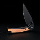Wixco WX14-C – 3.6" 14C28N Black Aluminum Liner Lock Flipper Knife