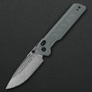 Critical Strike X504-GRTM open position showing Satin VG10 Damascus blade