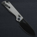 Kunwu Pulsar XL X705XL-T3 blade detail – satin DLC finish on ELMAX drop point blade