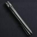 Kunwu Pulsar XL X705XL-T3 open position showing 3.87" ELMAX satin DLC drop point blade