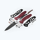 Benchmade 581BK-04 Barrage AXIS Lock Assisted Folding Knife – 3.6" CPM-S30V Cerakote Blade, Redstone Richlite Handles