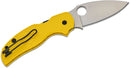 Spyderco Sage 5 Lightweight Salt – 3.0" Satin CPM-MagnaCut Spear Point Blade, Yellow FRN Handles – C123PYL