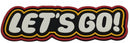 Let's Go! Retro Morale Patch YS-WMZ front view – 3.54″ x 0.98″ retro lettering 3D PVC patch