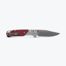 Benchmade Bugout 535-09 AXIS Lock 3.24" Stonewash CPM-S90V Grey/Redstone Aluminum & Richlite Handles