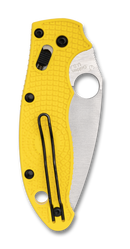 Spyderco Manix 2 Salt Lightweight Folding Knife 3.37in MagnaCut Steel Yellow FRN Handles - C101PYL2