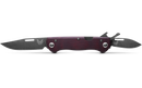 Benchmade WEEKENDER Folding Knife 2 Blades 2.97" & 1.97" CPM-S90V DLC Burgundy Canvas Micarta Handles 317BK-02