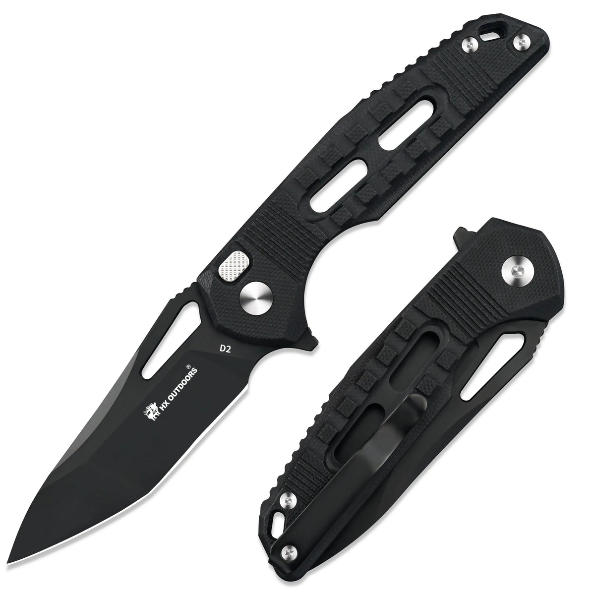 HX Outdoors Rock Onyx ZD-104B-S – 2.87″ D2 Button Lock