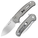 HX Outdoors Rock Sapphire ZD-119S front view – 2.4" 14C28N titanium pocket knife
