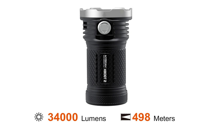 Acebeam X80GT 2 34000 Lumen Flashlight 18 x CREE XHP50.3 LEDs 4 x 18650 Batteries Include