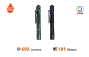 Acebeam Pokelit 2*AA 600 Lumen EDC Flashlight Nichia 519A 5000K CRI90 LED - Black