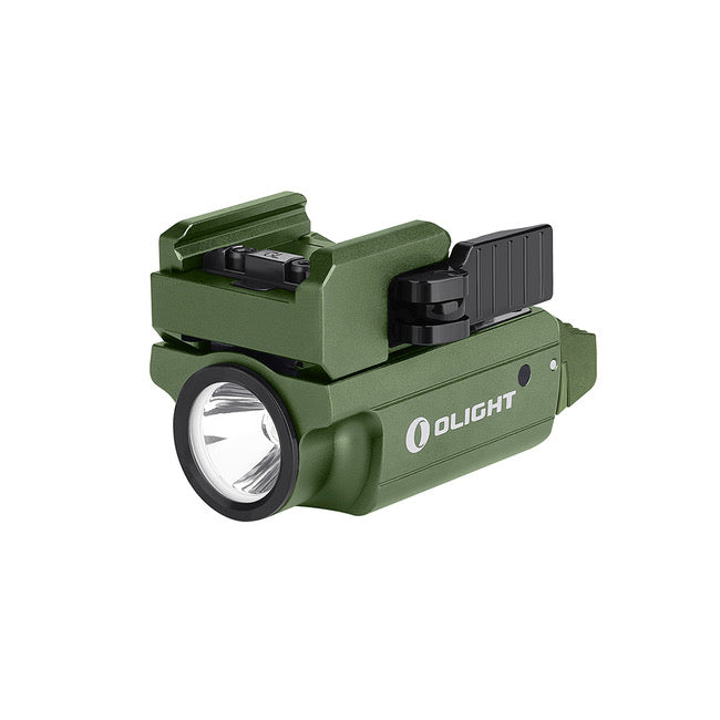 Olight PL-Mini 2 600 Lumen Tactical Light with Magnetic USB charging base XP-L Cool White LED - OD GREEN
