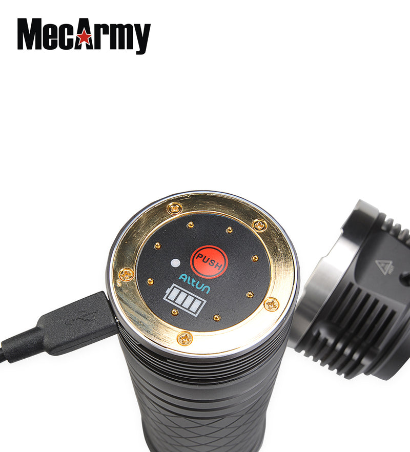 MecArmy PT80 8 X 18650 9600 Lumen Rechargeable Flashlight CREE XP-G2 S4 LED