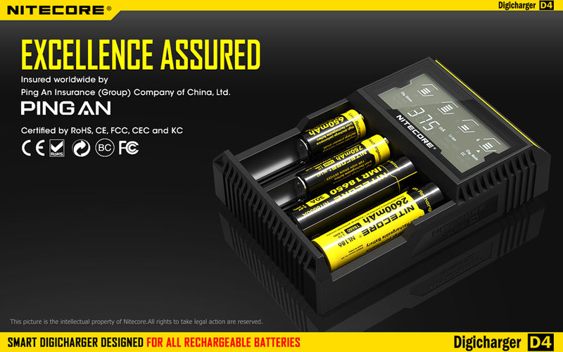 Nitecore Digicharger D4 Intelligent Battery Charger