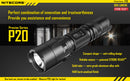 Nitecore P20 1 x 18650 / 2 (R)CR123A CREE XM-L2 T6 800 Lumen LED Flashlight