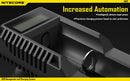 Nitecore UM10 Single Bay Battery Charger with LCD Display