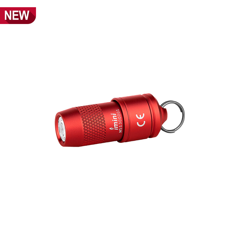 Olight imini Tiny Magnetic 10 Lumen EDC Flashlight - Red