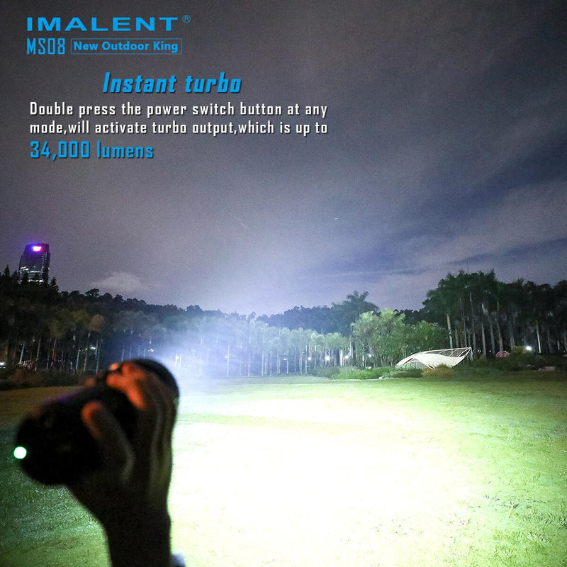 Imalent MS08 34000 Lumen Rechargeable Flashlight (8 * CREE XHP70 2nd LEDs)