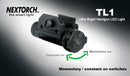 NEXTORCH TL1 200 Lumen 1 x CR123 CREE R5 LED Weapon Light