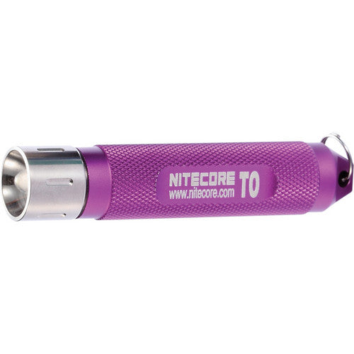Nitecore T0 12 Lumen LED Keychain Flashlight-Purple