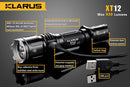 Klarus XT12 1 x 18650 / 2 x CR123A CREE XM-L2 U2 930 Lumen LED Flashlight