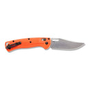 Benchmade 15535 Taggedout Folding Knife 3.5in Clip Point 154cm Steel Blade Orange Grivory Handles