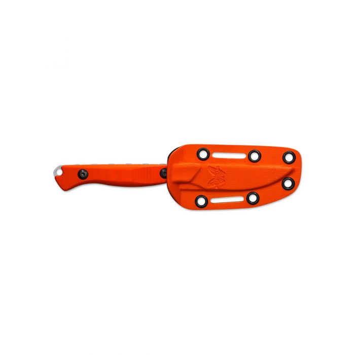 Benchmade 15700 Flyway Fixed Blade Knife 2.7in 154cm Steel Blade Orange G10 Handle