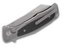 ArtisanCutlery Megahawk Flipper Knife 3.62" S35VN Wharncliffe Blade, Gray Titanium Handles with Carbon Fiber Inlays - 1809G-GYS