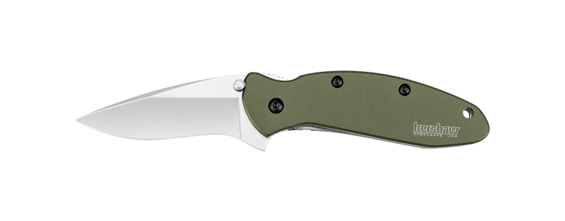Kershaw Ken Onion Scallion SpeedSafe Assisted Flipper Folding Knife - 1620OL Aluminum OD