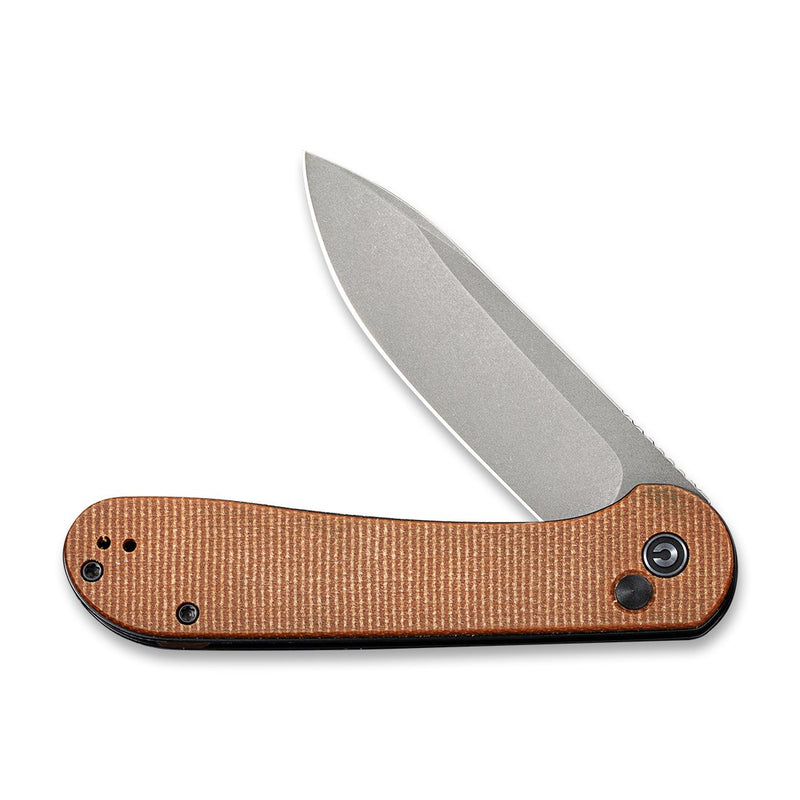 CIVIVI Elementum C2103D Folding Knife 2.96 in 14C28N Steel Blade Brown Micarta Handles