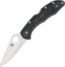 Spyderco Delica 4 Black FRN C11PBK Folding Knife - Plain
